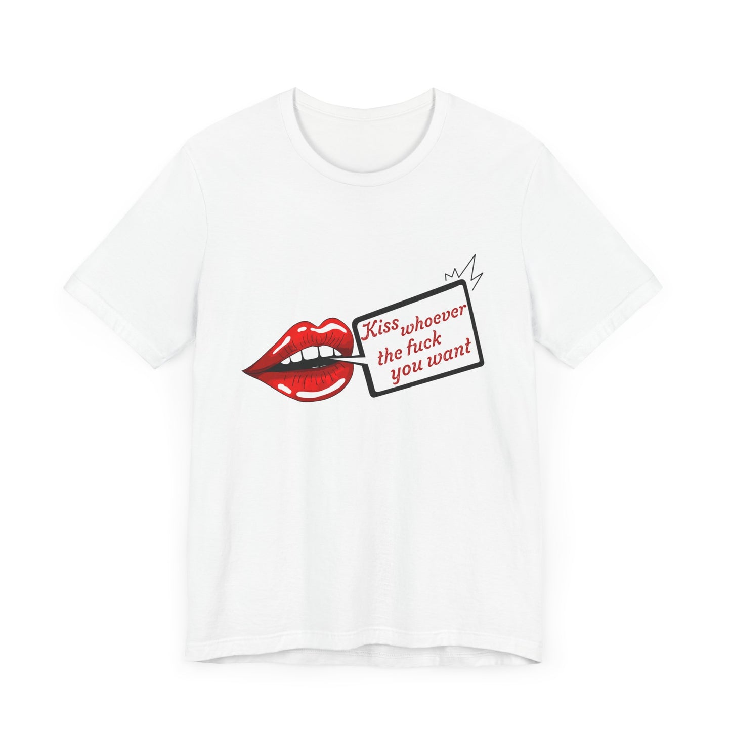 Kiss Whoever Lips Unisex Cotton Tee