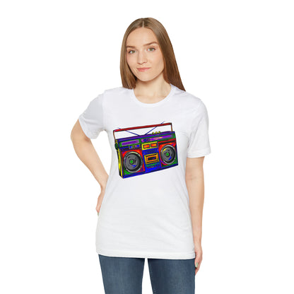 Rainbow Full Color Boombox Unisex Heavy Cotton Tee