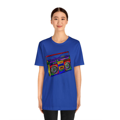 Rainbow Full Color Boombox Unisex Heavy Cotton Tee