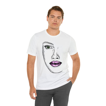 A vibrant and captivating t-shirt featuring an artistic depiction of a beautiful woman. The design celebrates the diverse beauty of women and their empowering presence. The colors and details of the artwork make it a true standout piece. Perfect for making a fashion statement and embracing the beauty within.