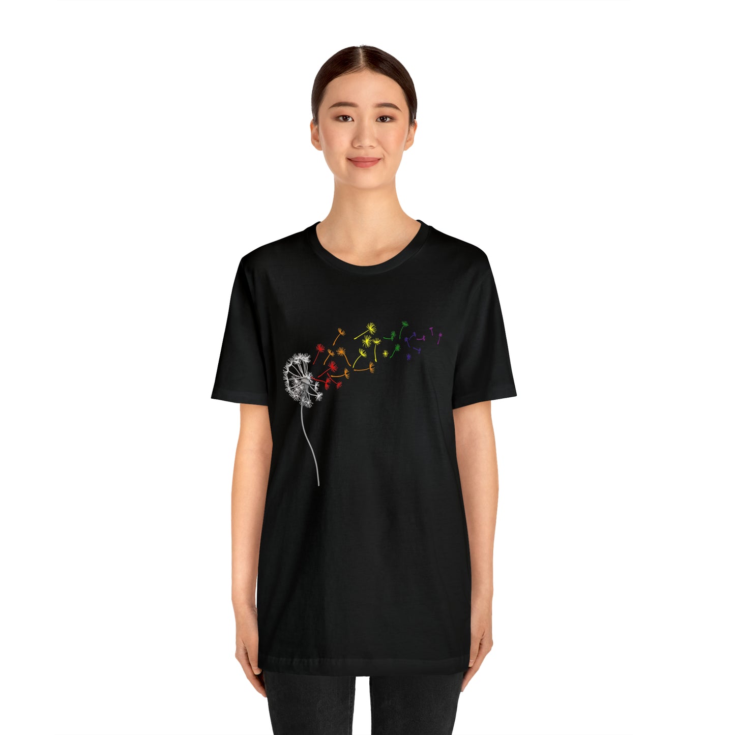 Rainbow Dandelion Unisex Heavy Cotton Tee