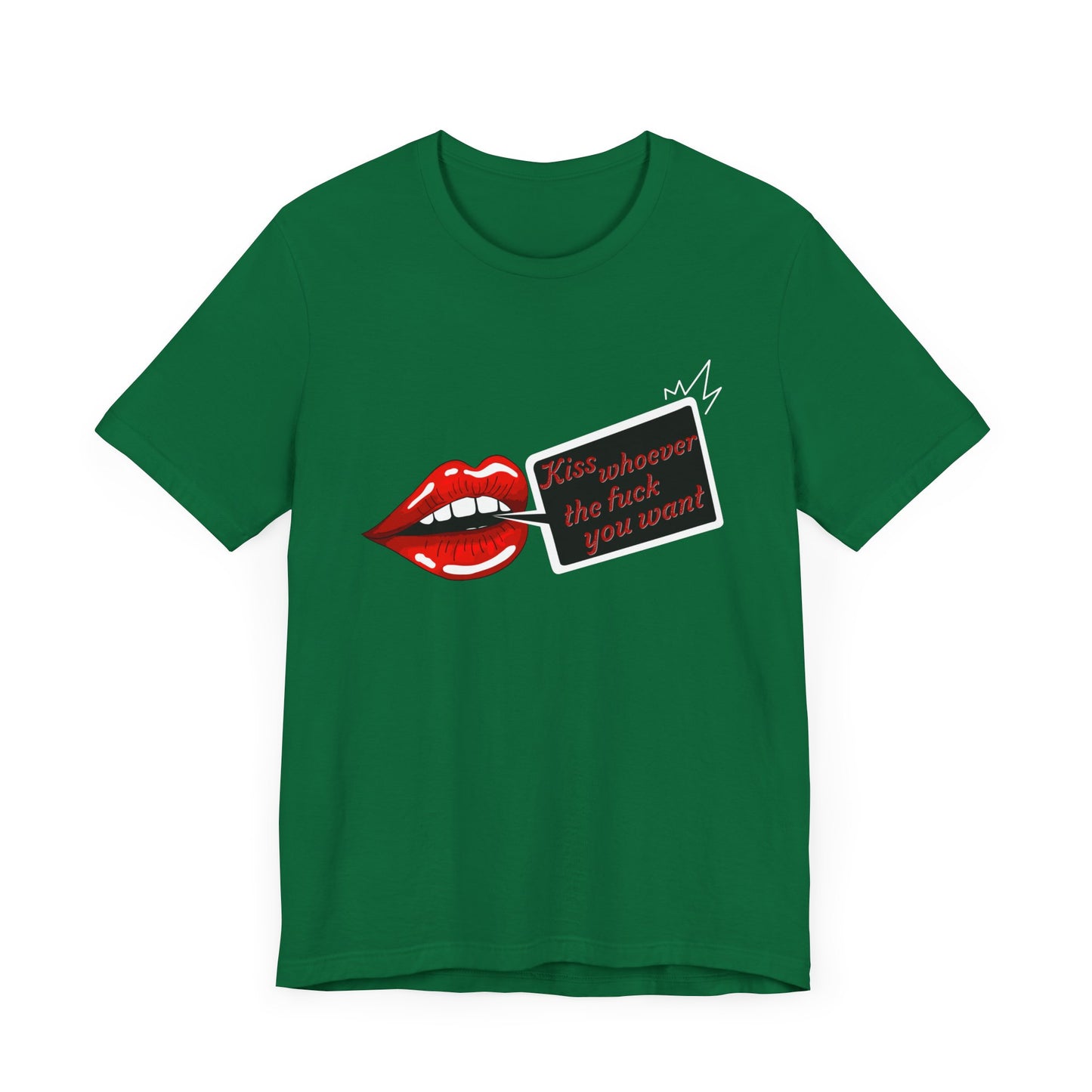 Kiss Whoever Lips Unisex Cotton Tee