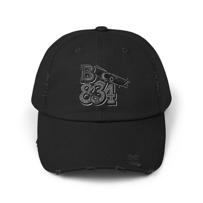 Unisex Distressed Cap, Vintage Black Baseball Hat, Casual Everyday Wear, Gift for Him/Her, Urban Fashion Accessory