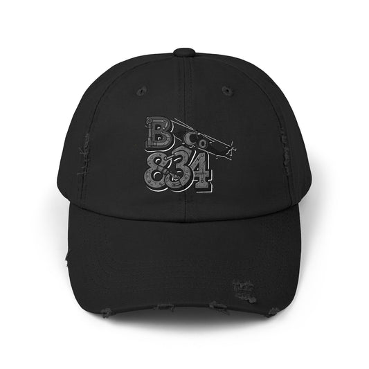Unisex Distressed Cap, Vintage Black Baseball Hat, Casual Everyday Wear, Gift for Him/Her, Urban Fashion Accessory