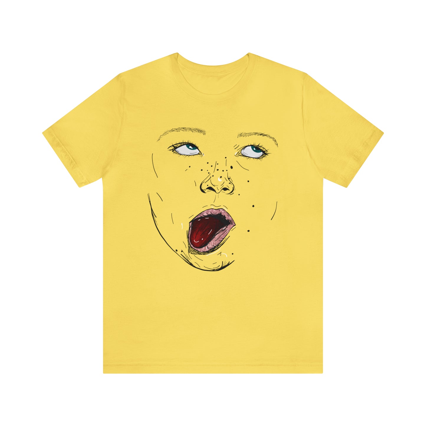 Funny Face Unisex Cotton Tshirt