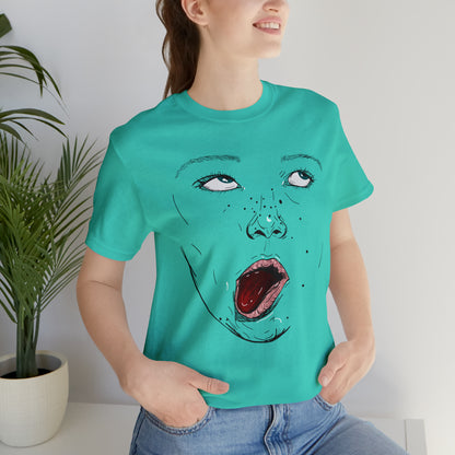 Funny Face Unisex Cotton Tshirt