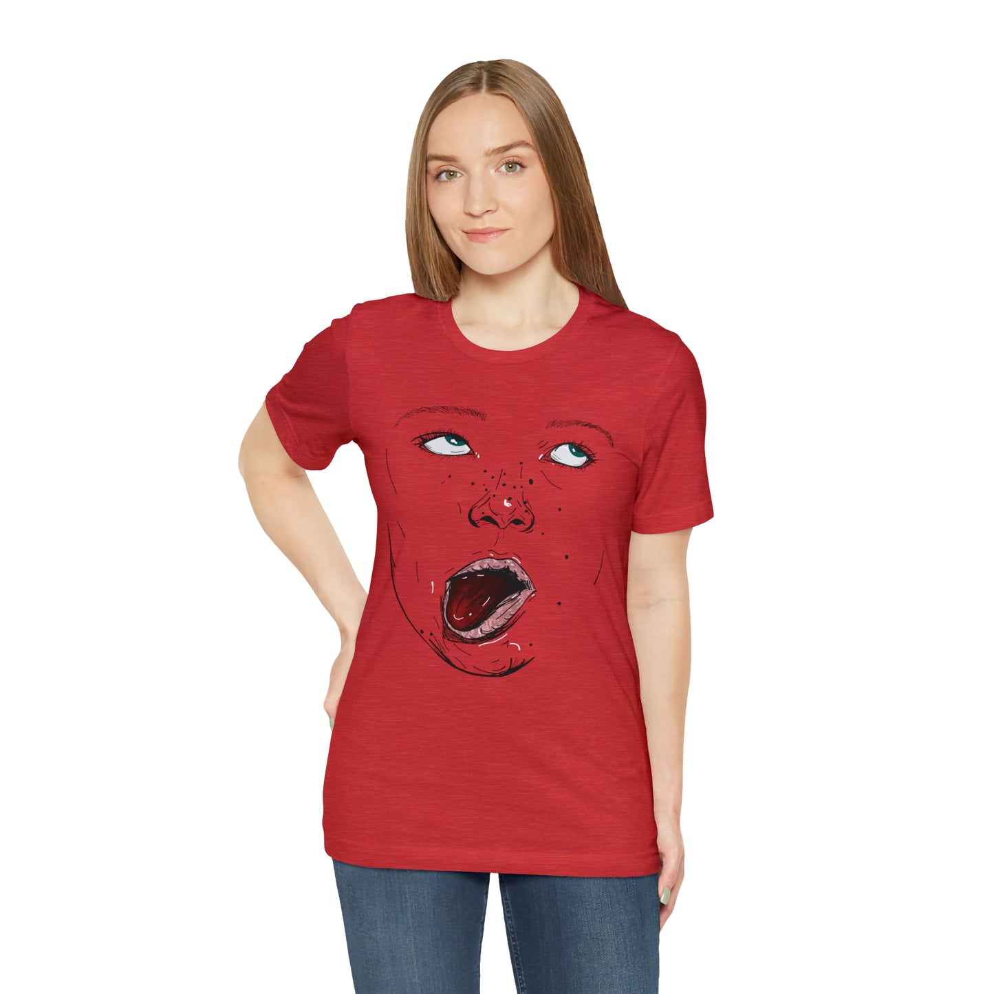 Funny Face Unisex Cotton Tshirt