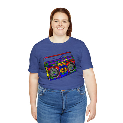 Rainbow Full Color Boombox Unisex Heavy Cotton Tee