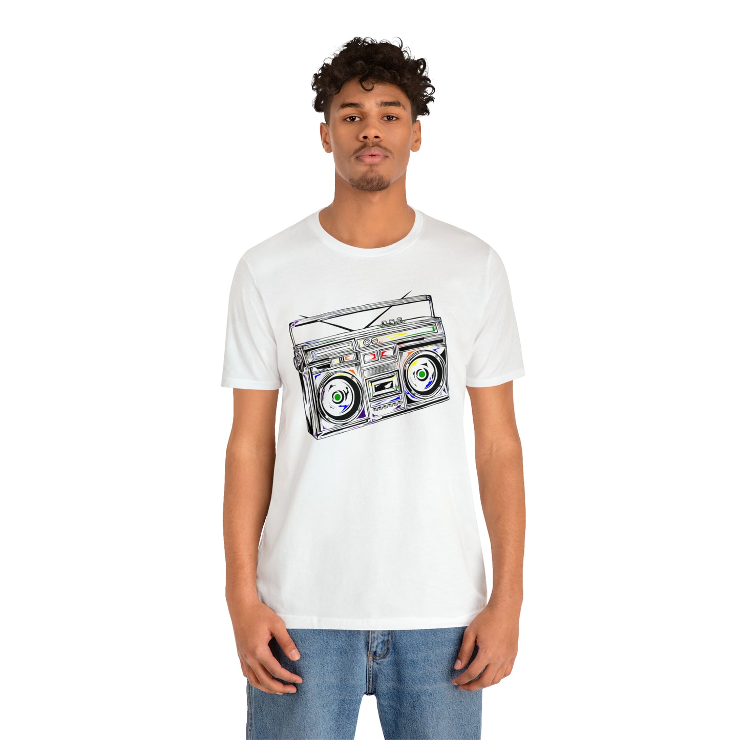 Rainbow Boombox Unisex Heavy Cotton Tee