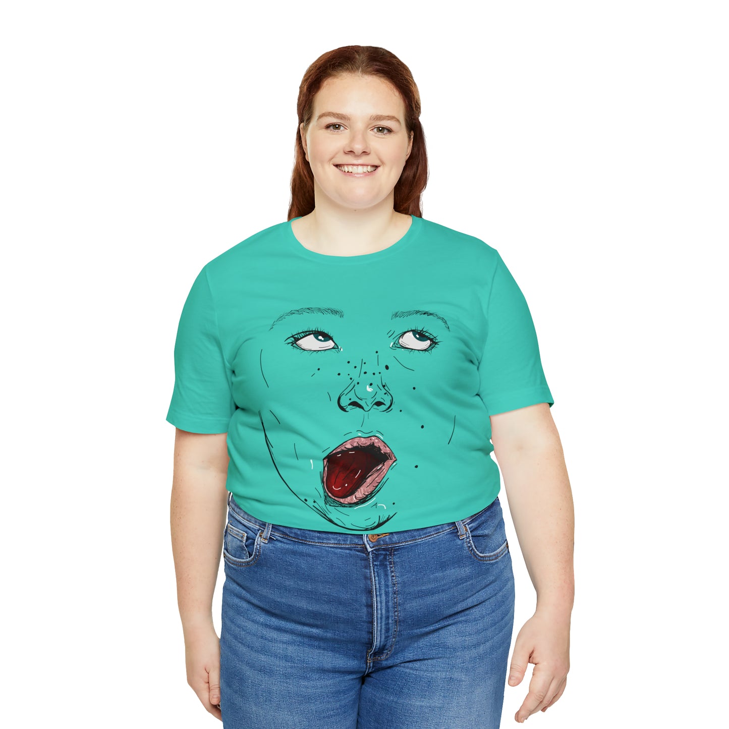 Funny Face Unisex Cotton Tshirt