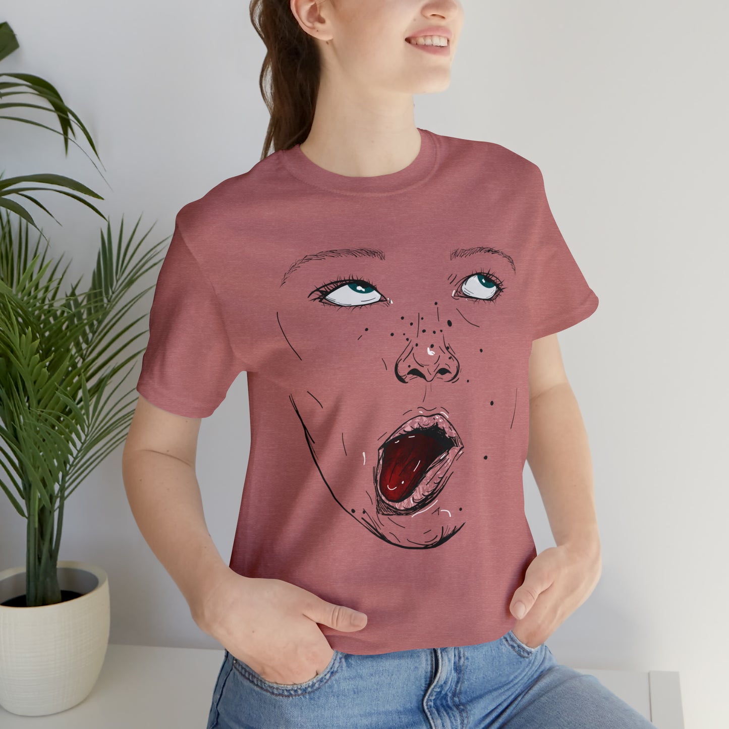 Funny Face Unisex Cotton Tshirt