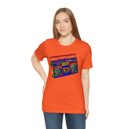 Rainbow Full Color Boombox Unisex Heavy Cotton Tee