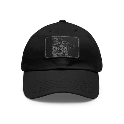 Stylish Dad Hat with Leather Patch | Casual Gift, Everyday Wear, Customized Cap, Trendy Accessory, Outdoor Activities