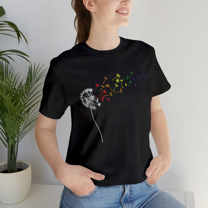 Rainbow Dandelion Unisex Heavy Cotton Tee