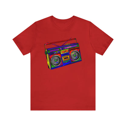 Rainbow Full Color Boombox Unisex Heavy Cotton Tee