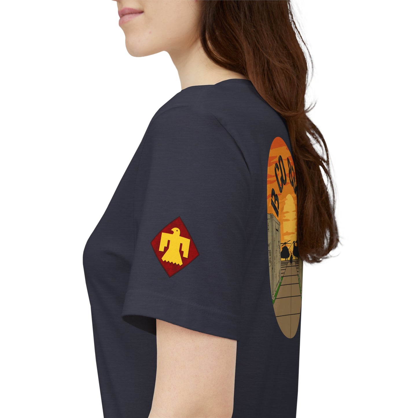 Back Design B CO 834 + Thunderbird Patch Sleeve