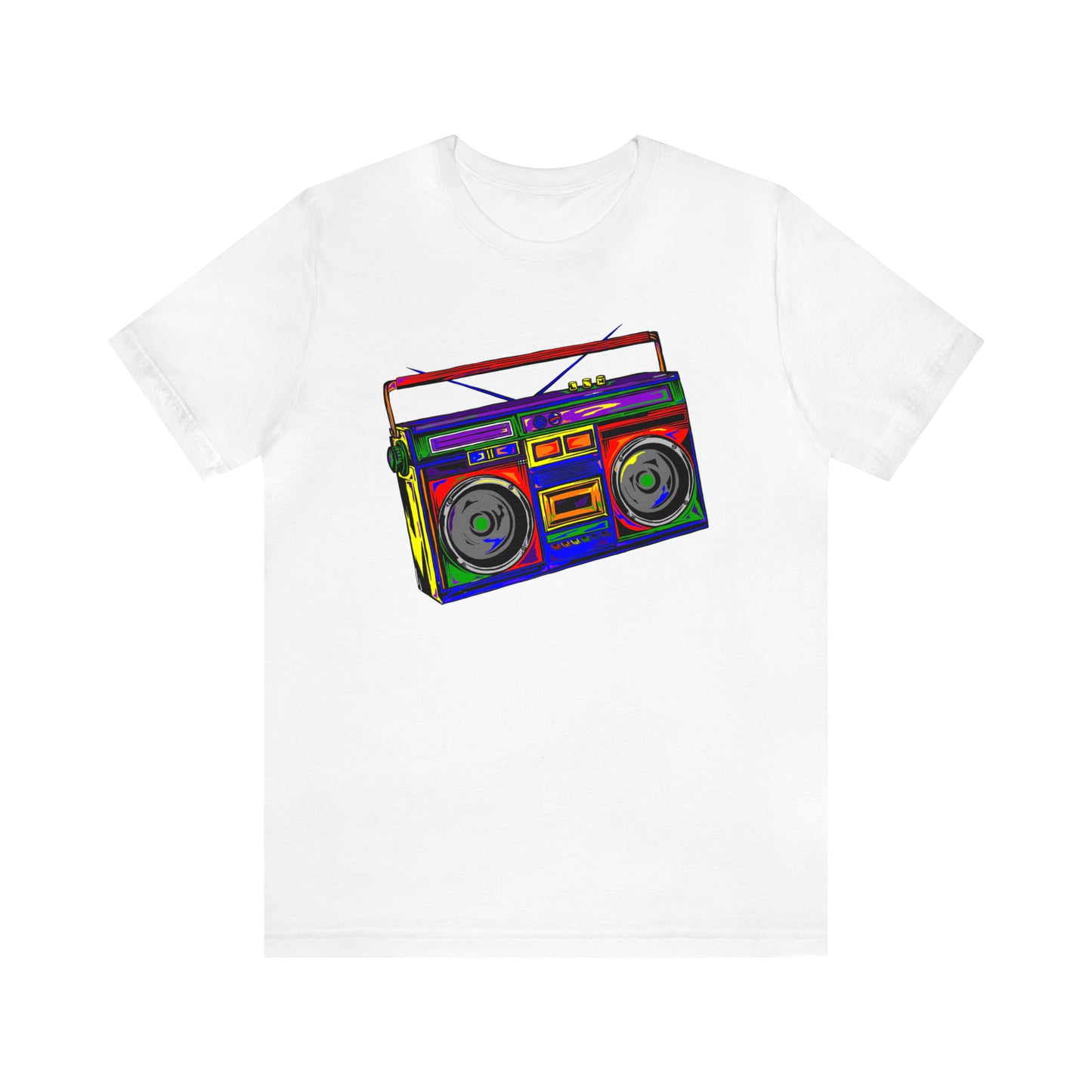 Rainbow Full Color Boombox Unisex Heavy Cotton Tee