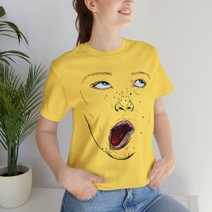 Funny Face Unisex Cotton Tshirt