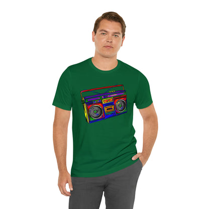 Rainbow Full Color Boombox Unisex Heavy Cotton Tee