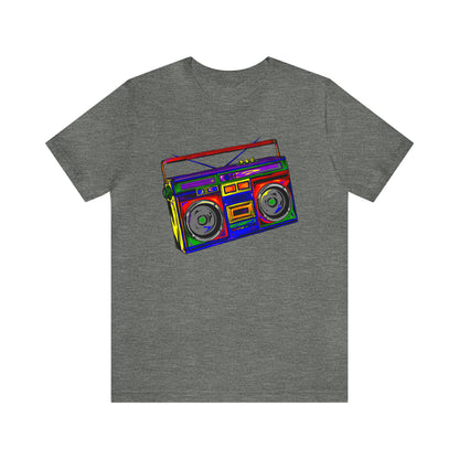 Rainbow Full Color Boombox Unisex Heavy Cotton Tee