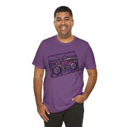 Rainbow Boombox Unisex Heavy Cotton Tee