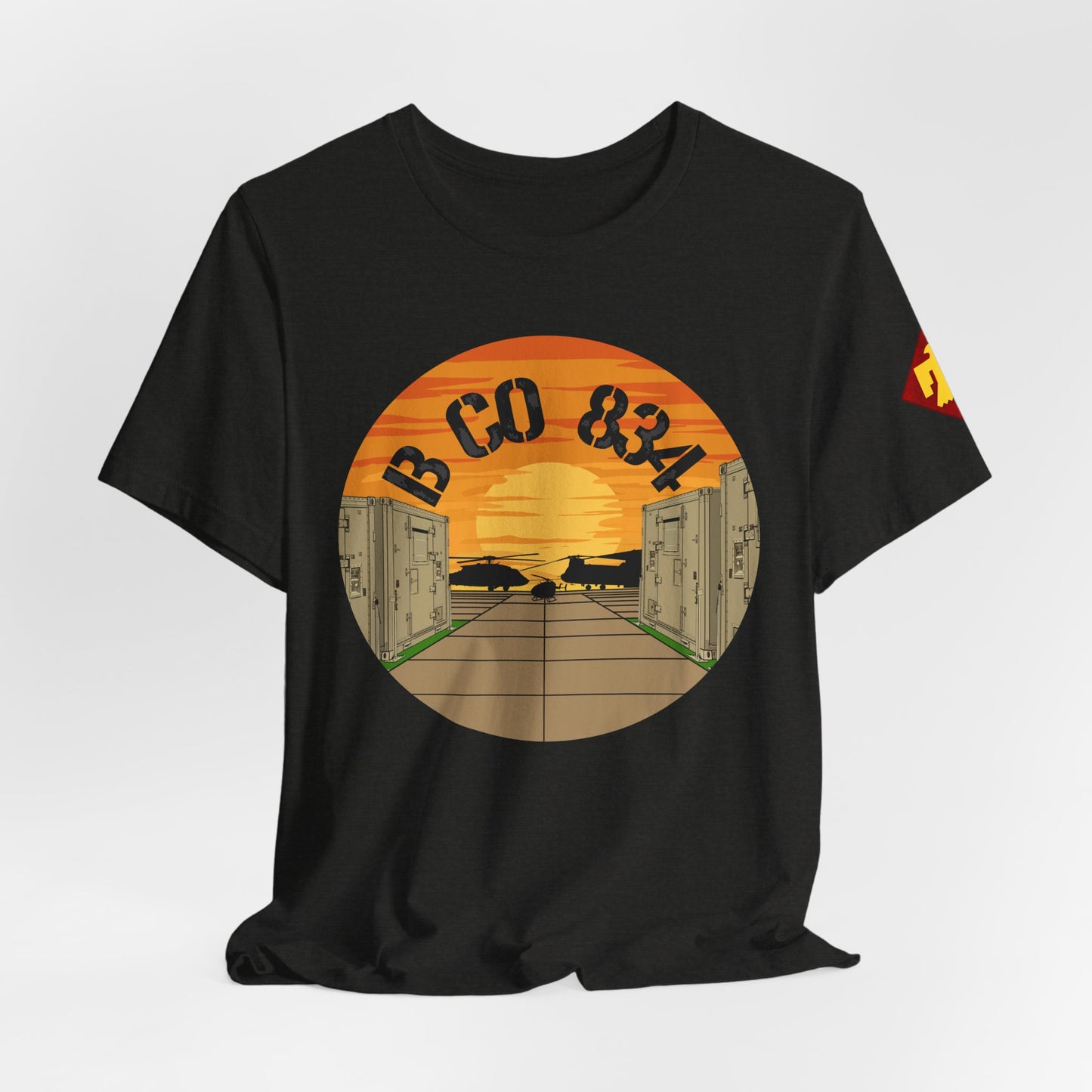 Front Design B CO 834 + Thunderbird Patch Sleeve
