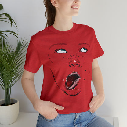 Funny Face Unisex Cotton Tshirt