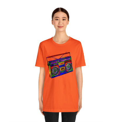 Rainbow Full Color Boombox Unisex Heavy Cotton Tee