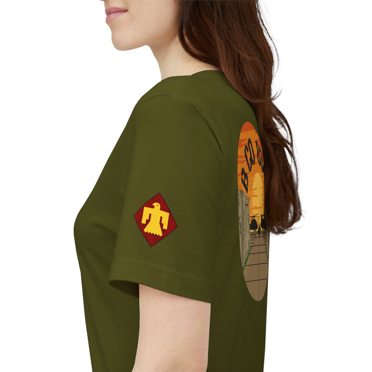 Back Design B CO 834 + Thunderbird Patch Sleeve