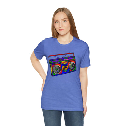 Rainbow Full Color Boombox Unisex Heavy Cotton Tee