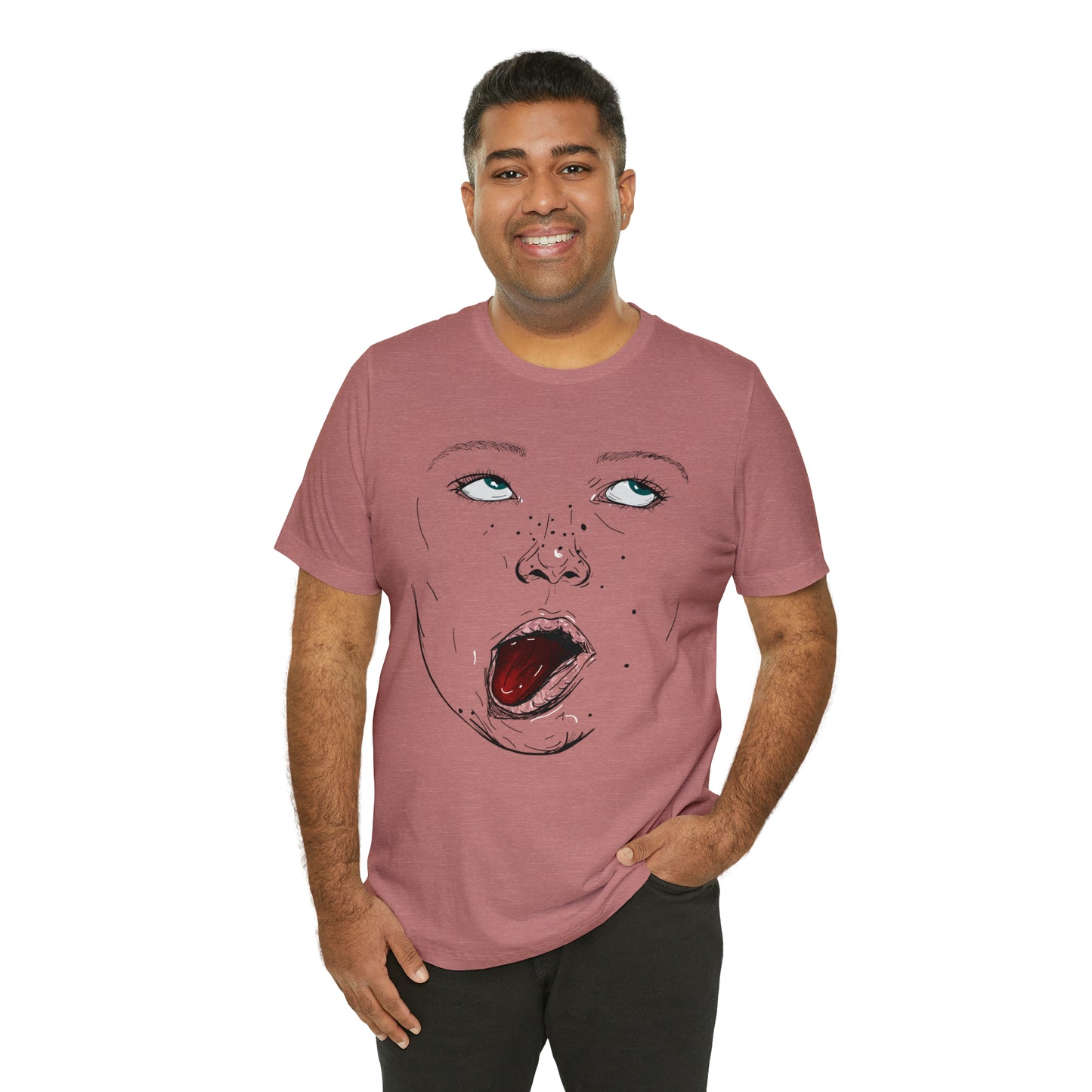 Funny Face Unisex Cotton Tshirt