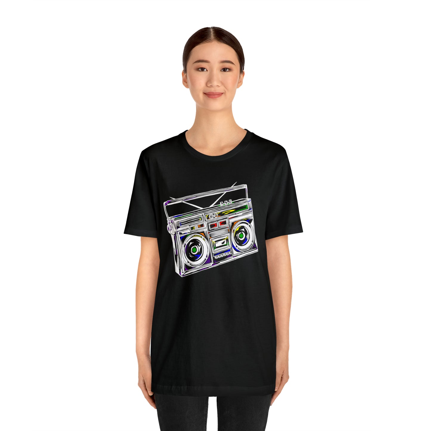 Rainbow Boombox Unisex Heavy Cotton Tee