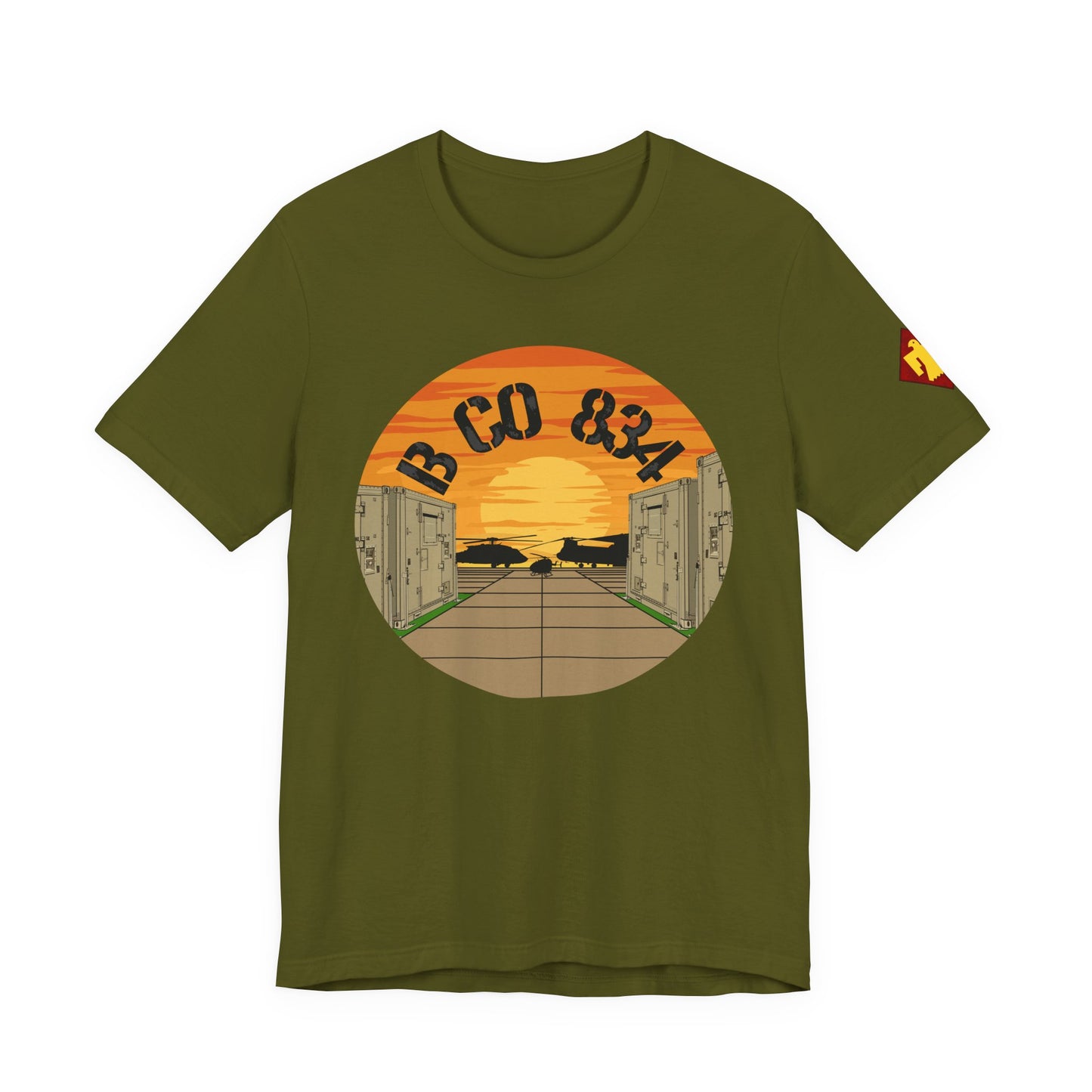 Front Design B CO 834 + Thunderbird Patch Sleeve