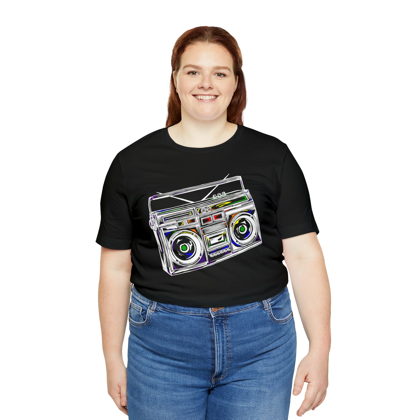 Rainbow Boombox Unisex Heavy Cotton Tee