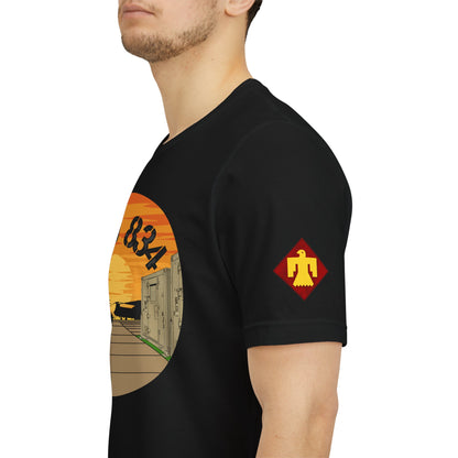 Front Design B CO 834 + Thunderbird Patch Sleeve