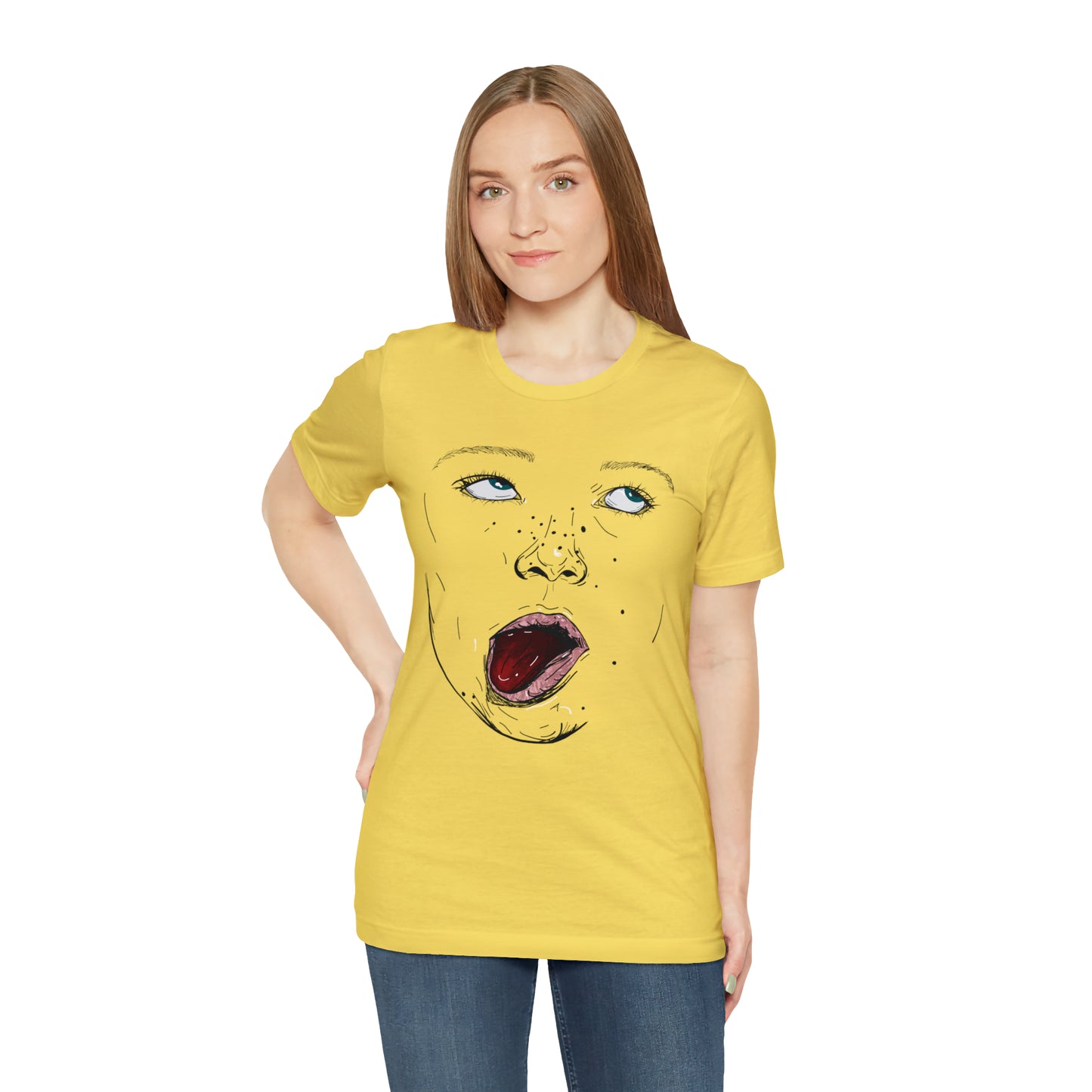 Funny Face Unisex Cotton Tshirt