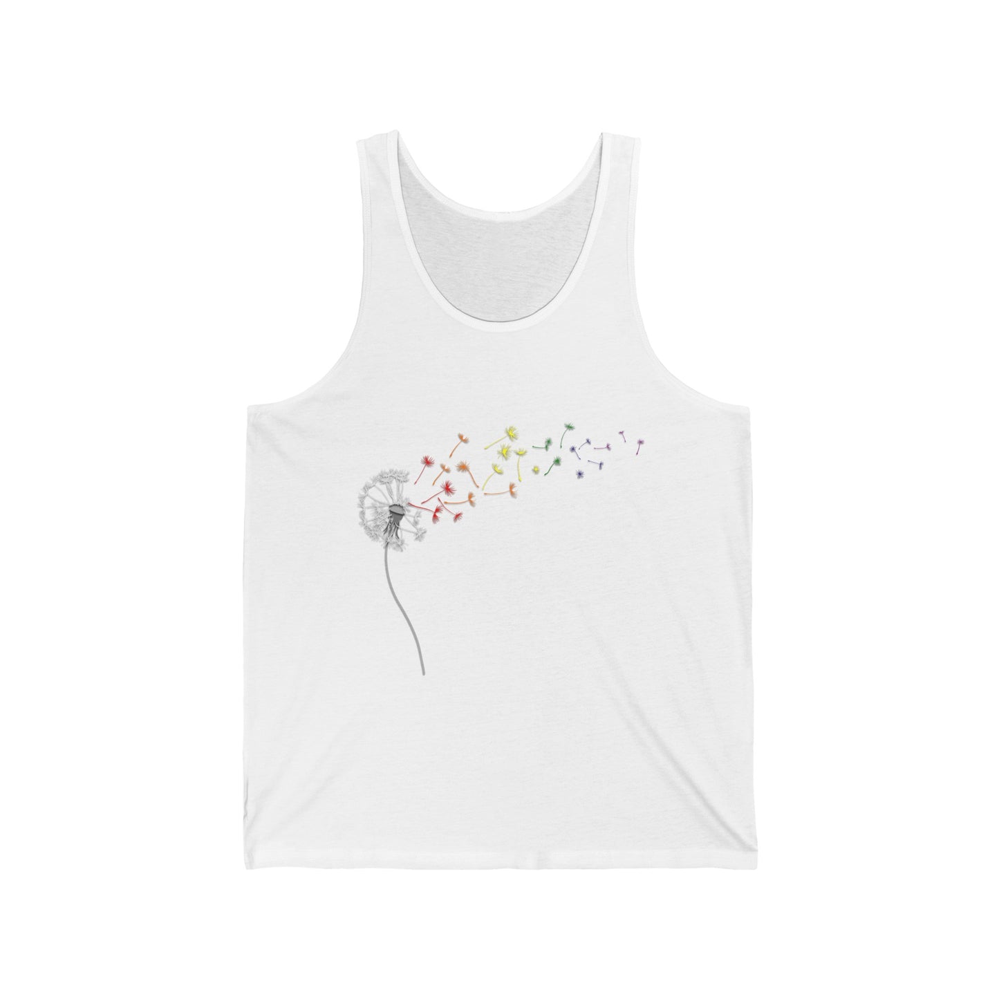 Rainbow Dandelion Unisex Tank