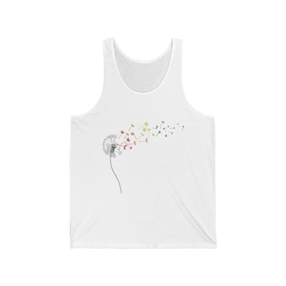 Rainbow Dandelion Unisex Tank