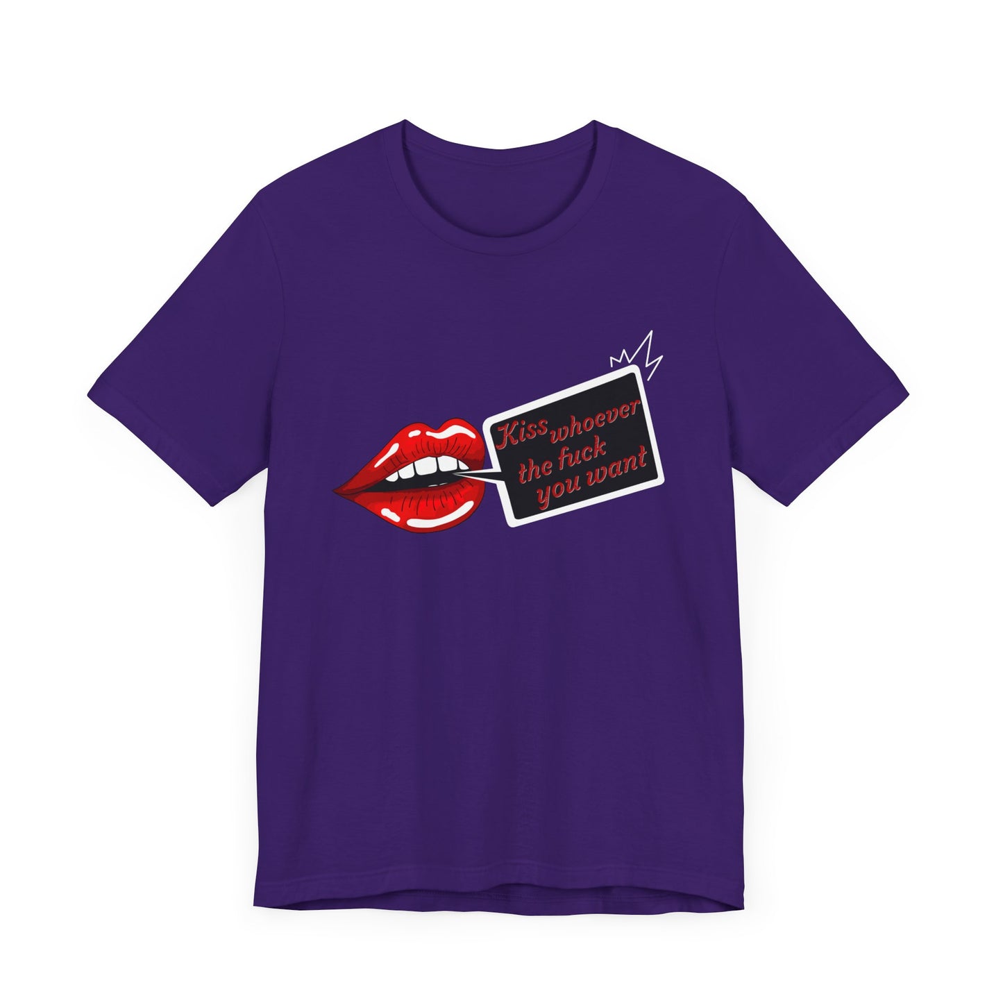 Kiss Whoever Lips Unisex Cotton Tee