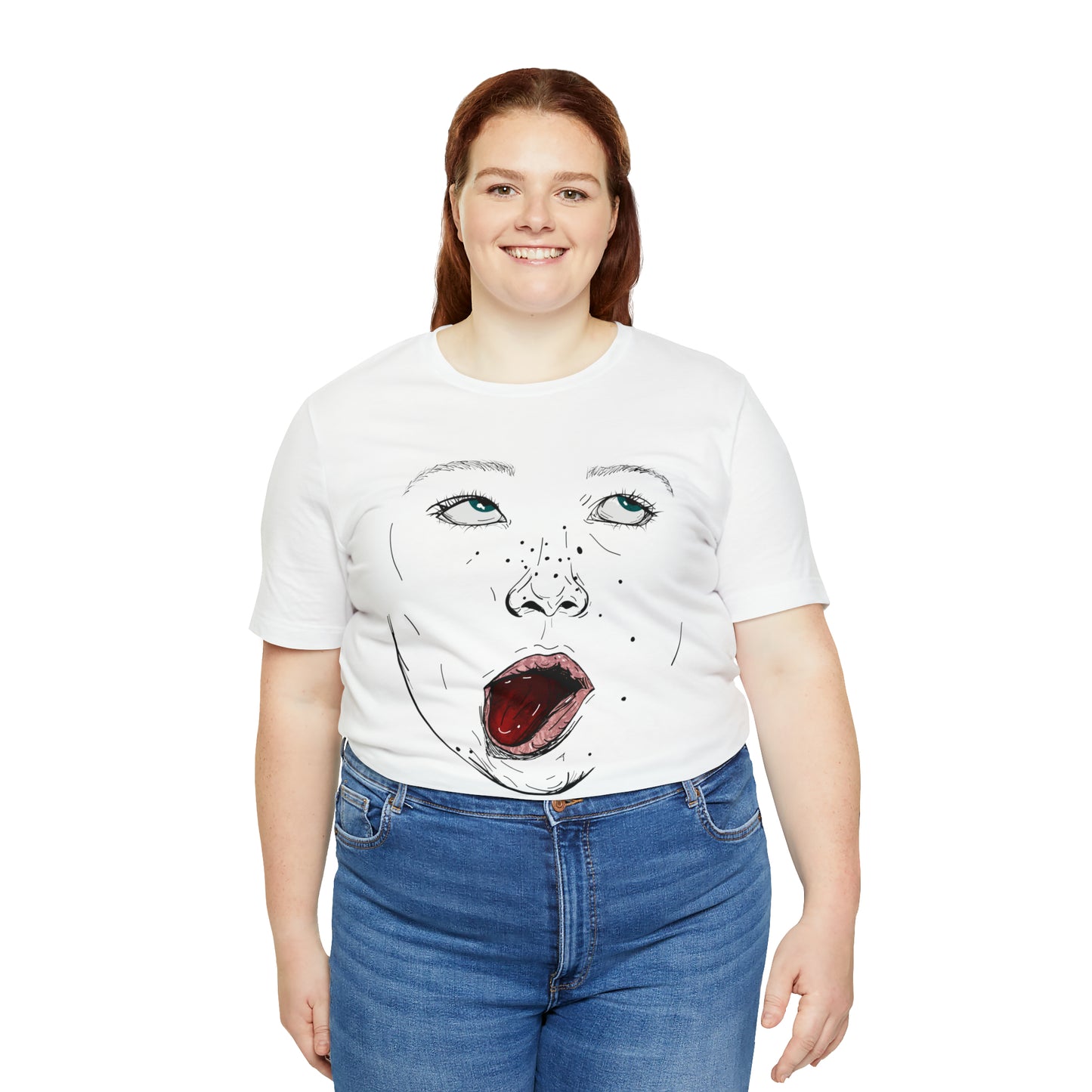 Funny Face Unisex Cotton Tshirt