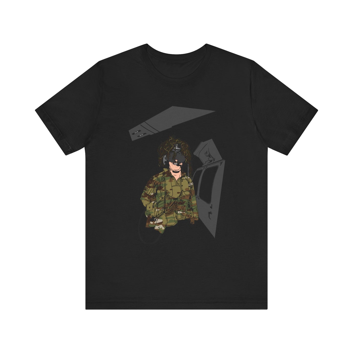Camouflage Graphic Unisex Tee - Military-Inspired Casual Wear