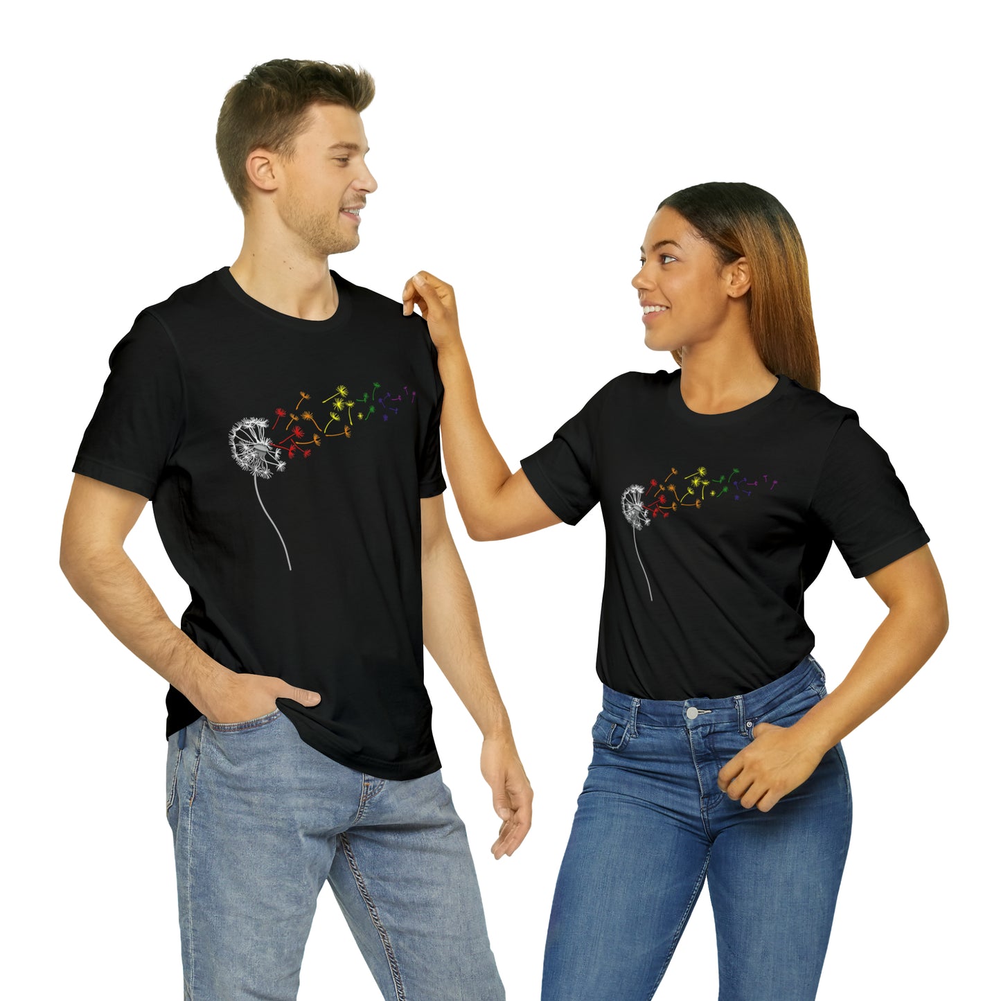 Rainbow Dandelion Unisex Heavy Cotton Tee