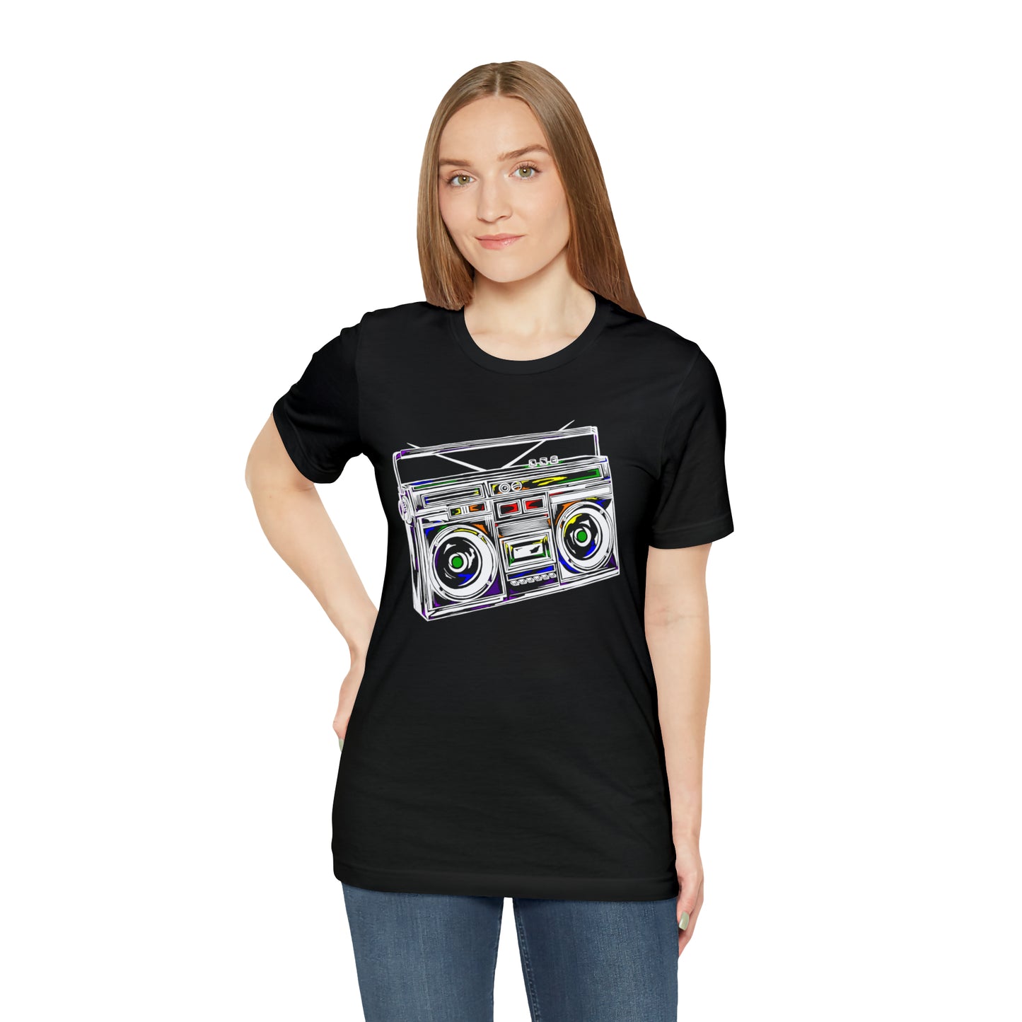 Rainbow Boombox Unisex Heavy Cotton Tee