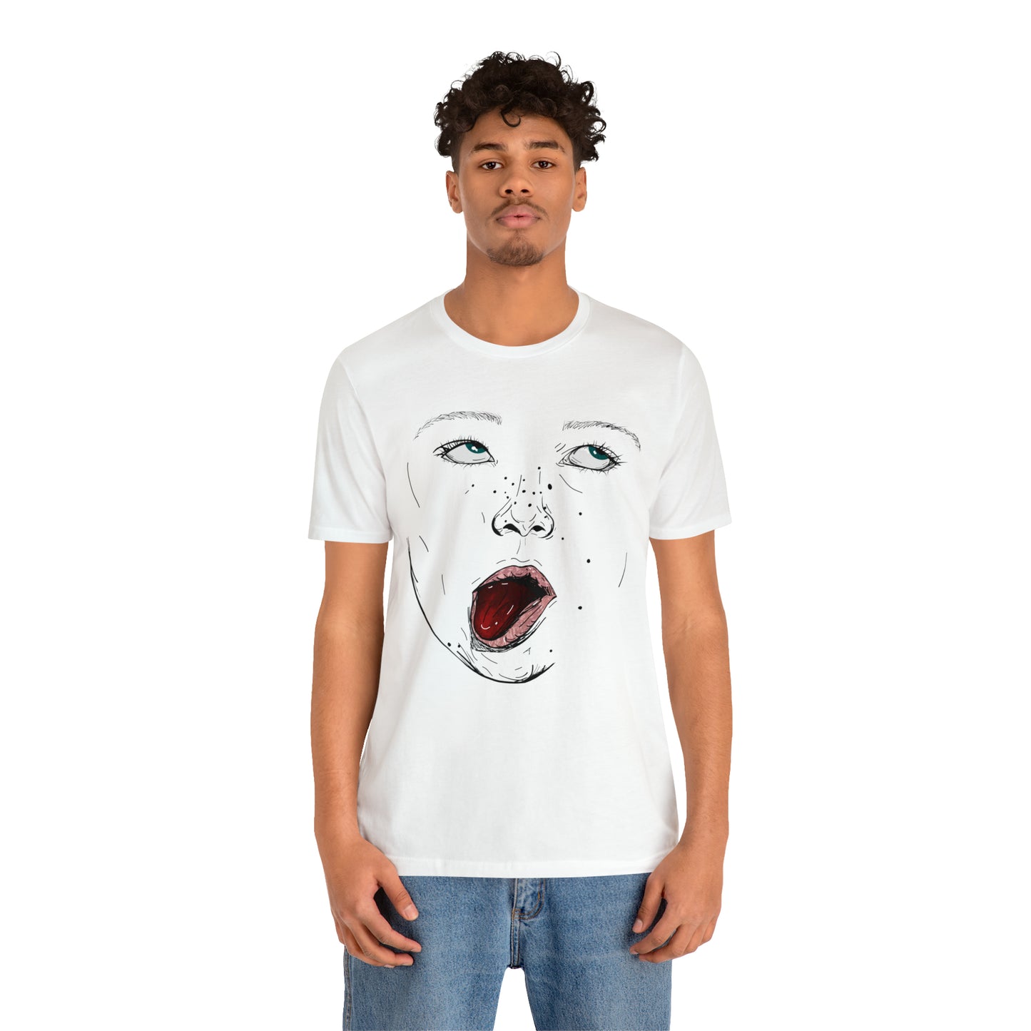 Funny Face Unisex Cotton Tshirt