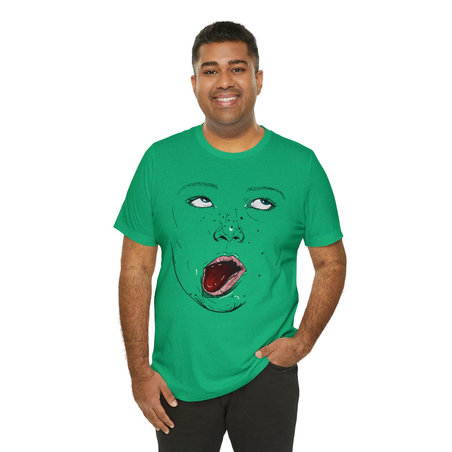 Funny Face Unisex Cotton Tshirt