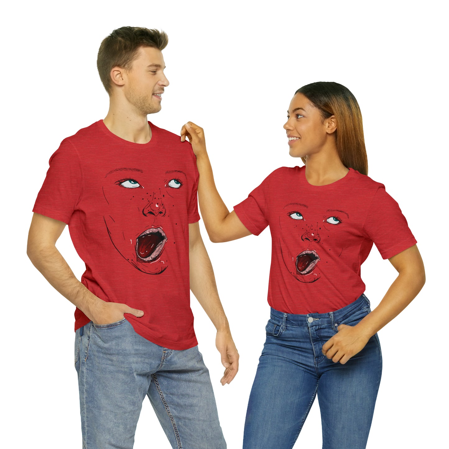 Funny Face Unisex Cotton Tshirt