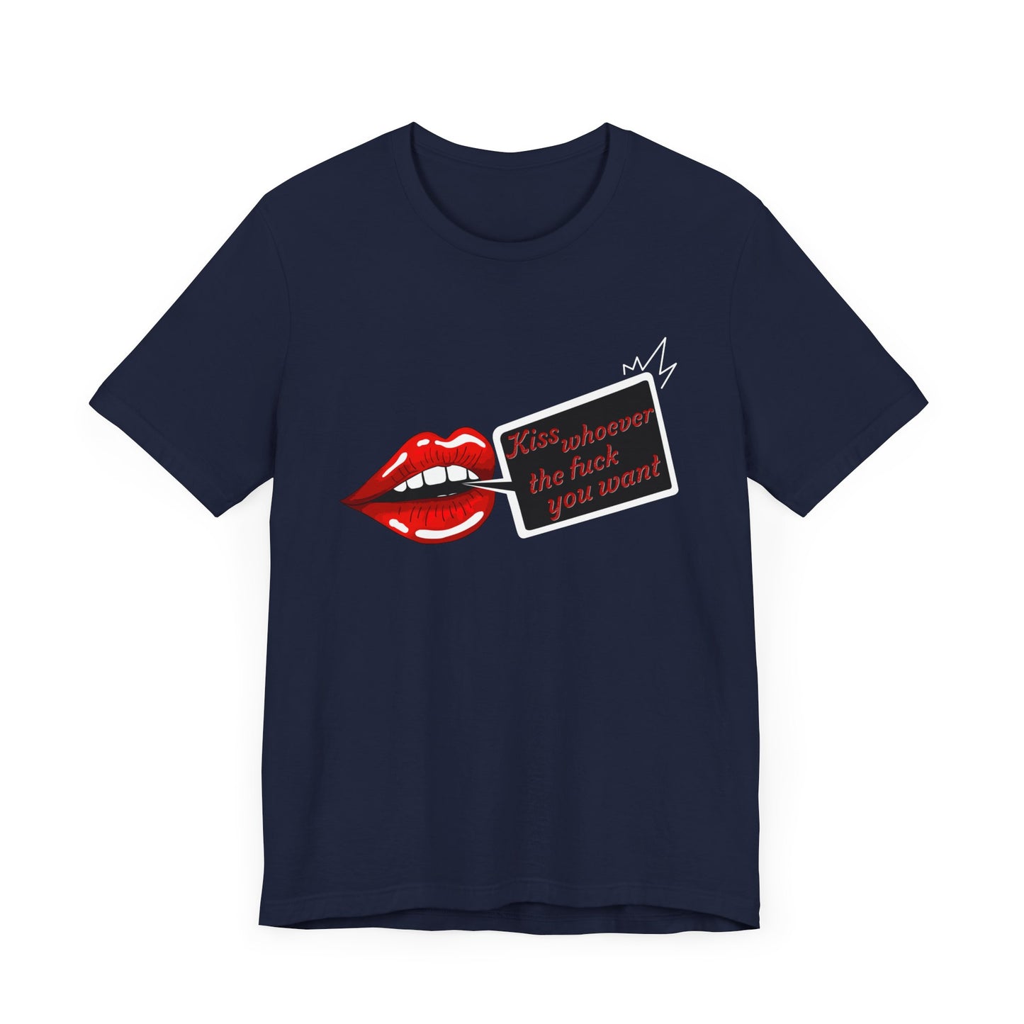 Kiss Whoever Lips Unisex Cotton Tee