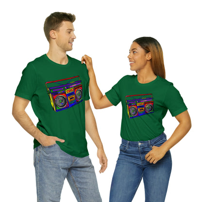 Rainbow Full Color Boombox Unisex Heavy Cotton Tee