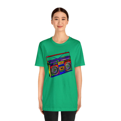 Rainbow Full Color Boombox Unisex Heavy Cotton Tee