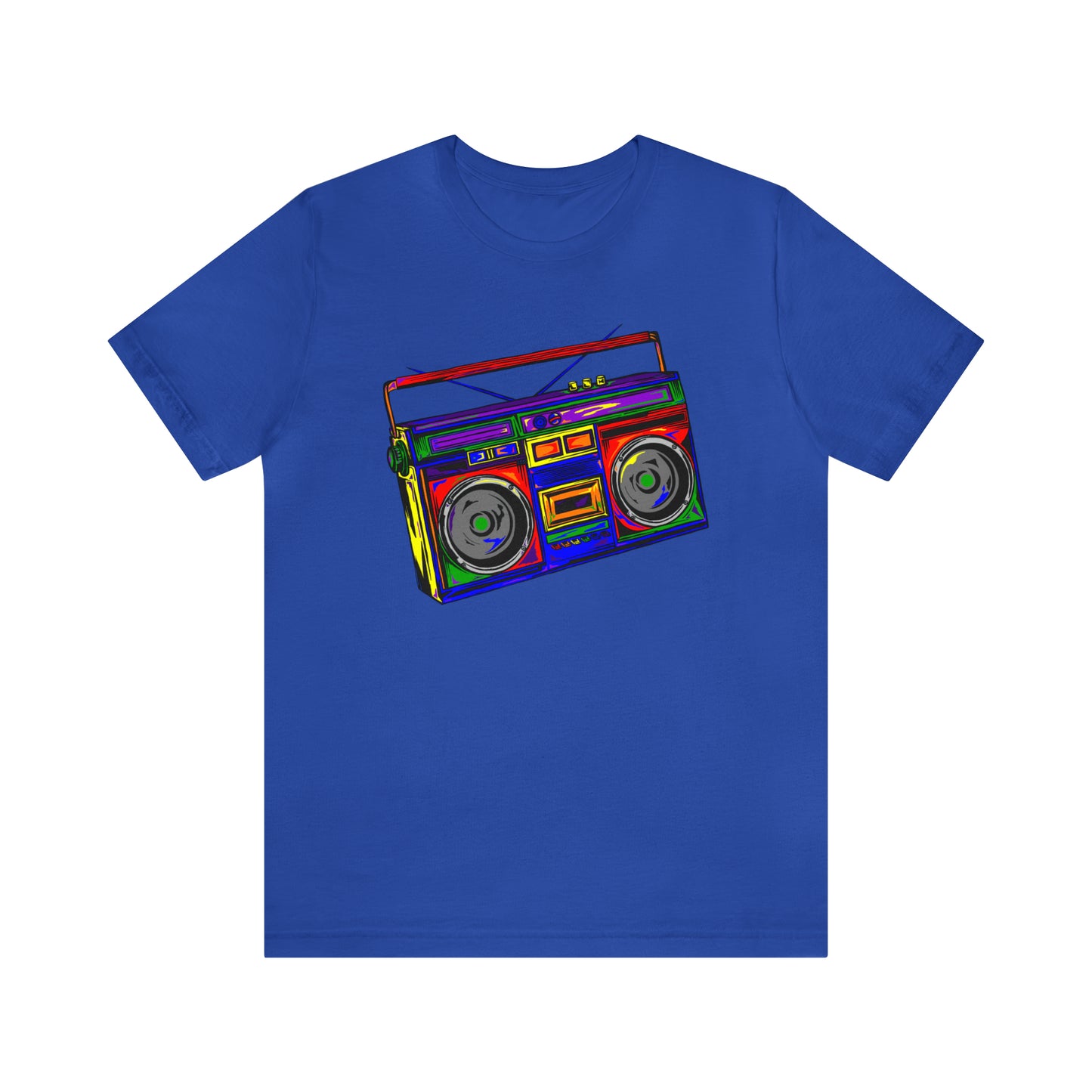 Rainbow Full Color Boombox Unisex Heavy Cotton Tee